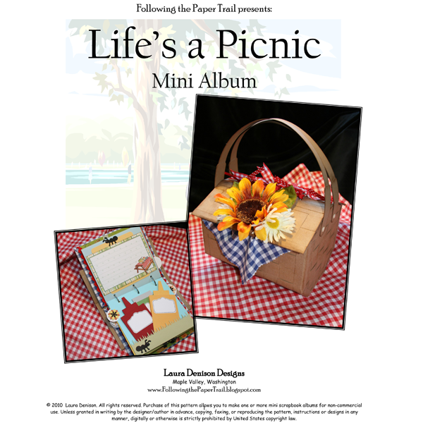 lifes a picnic pattern cover | Laura Denison Designs